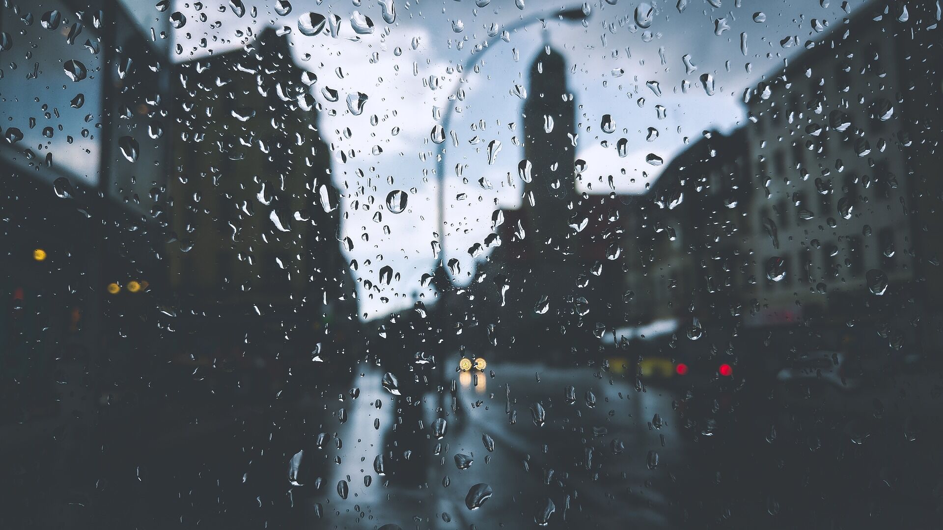 rain wet window